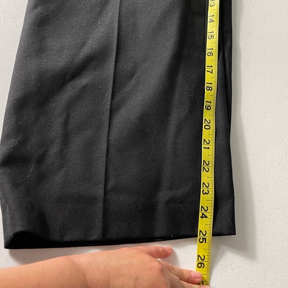 brooks brother red fleece Pants women’s  side patch pockets wool Sz 4 Cropped - Picture 10 of 16